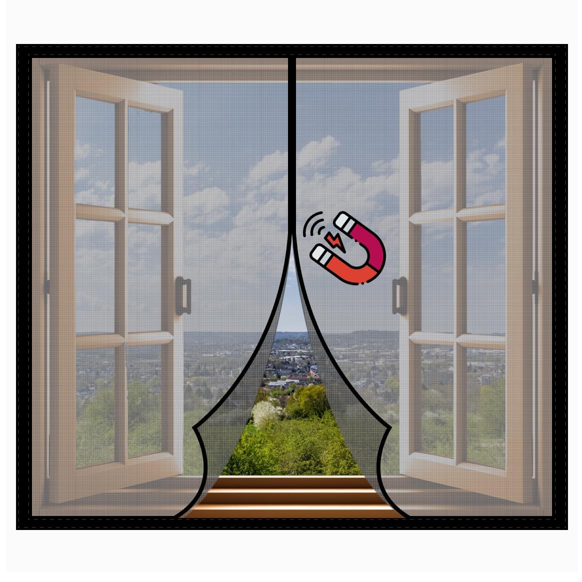 Window Mesh House.net Buy Classic Mosquito Net: Window Mesh with Magnetic Closure – The ...