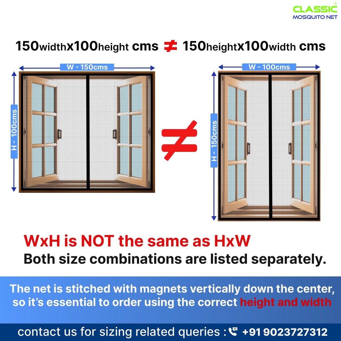 Classic Mosquito Net - Easy DIY installation with hook tape