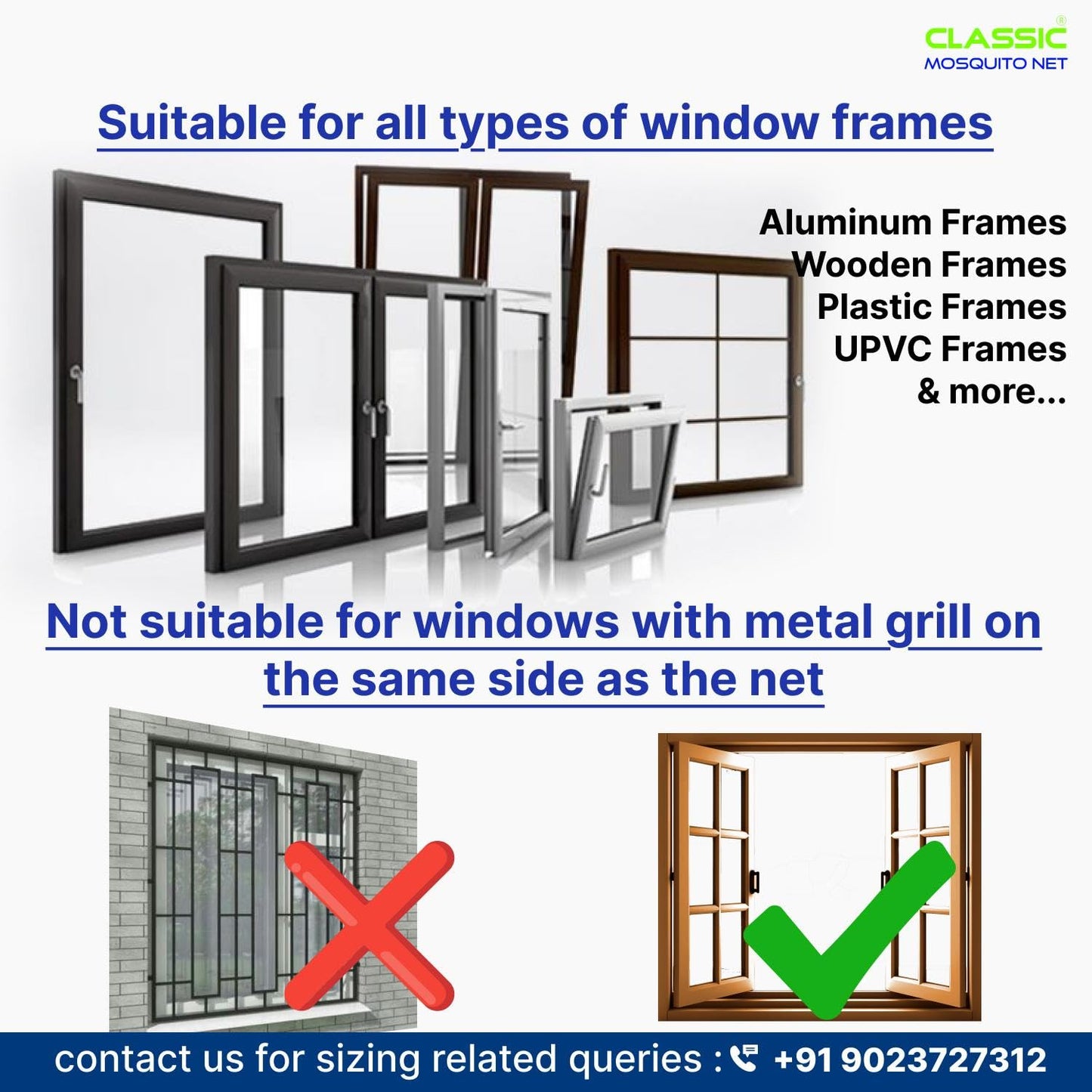 Classic Mosquito Net Window Mesh - Bedroom Setup