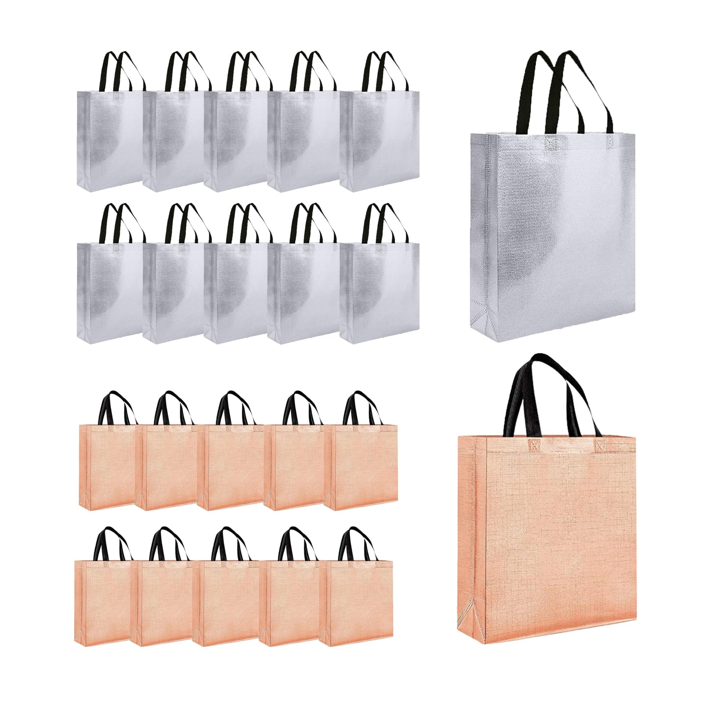Evafly silver rosegold gift bag - great for festive occasions
