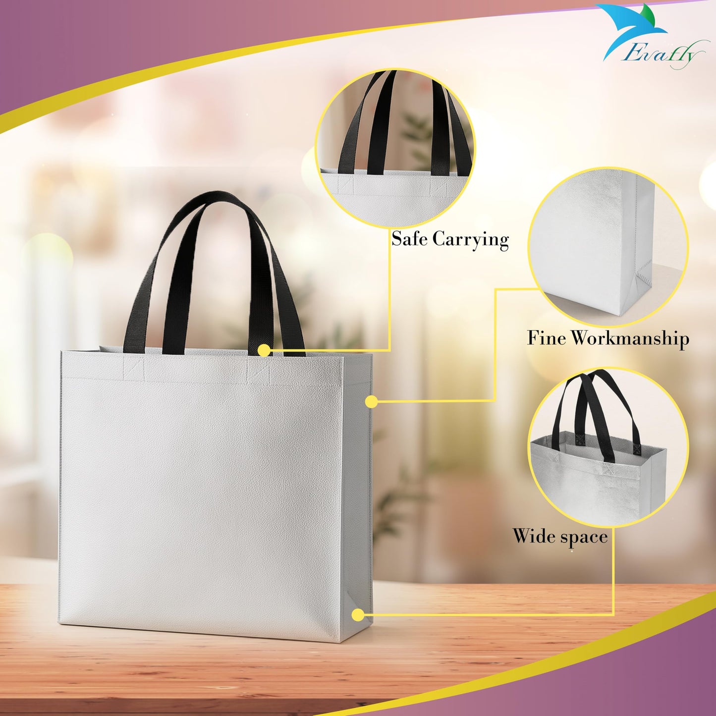 Evafly shiny laminated gift bag - birthday gift use