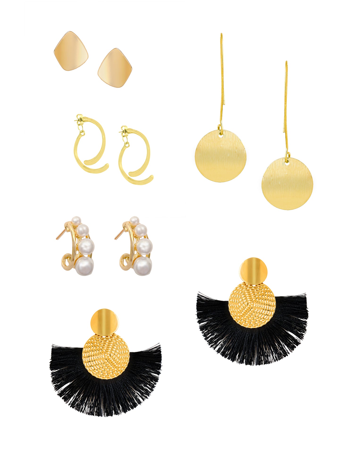 Yellow Chimes Lightweight Earrings - Special Occasion