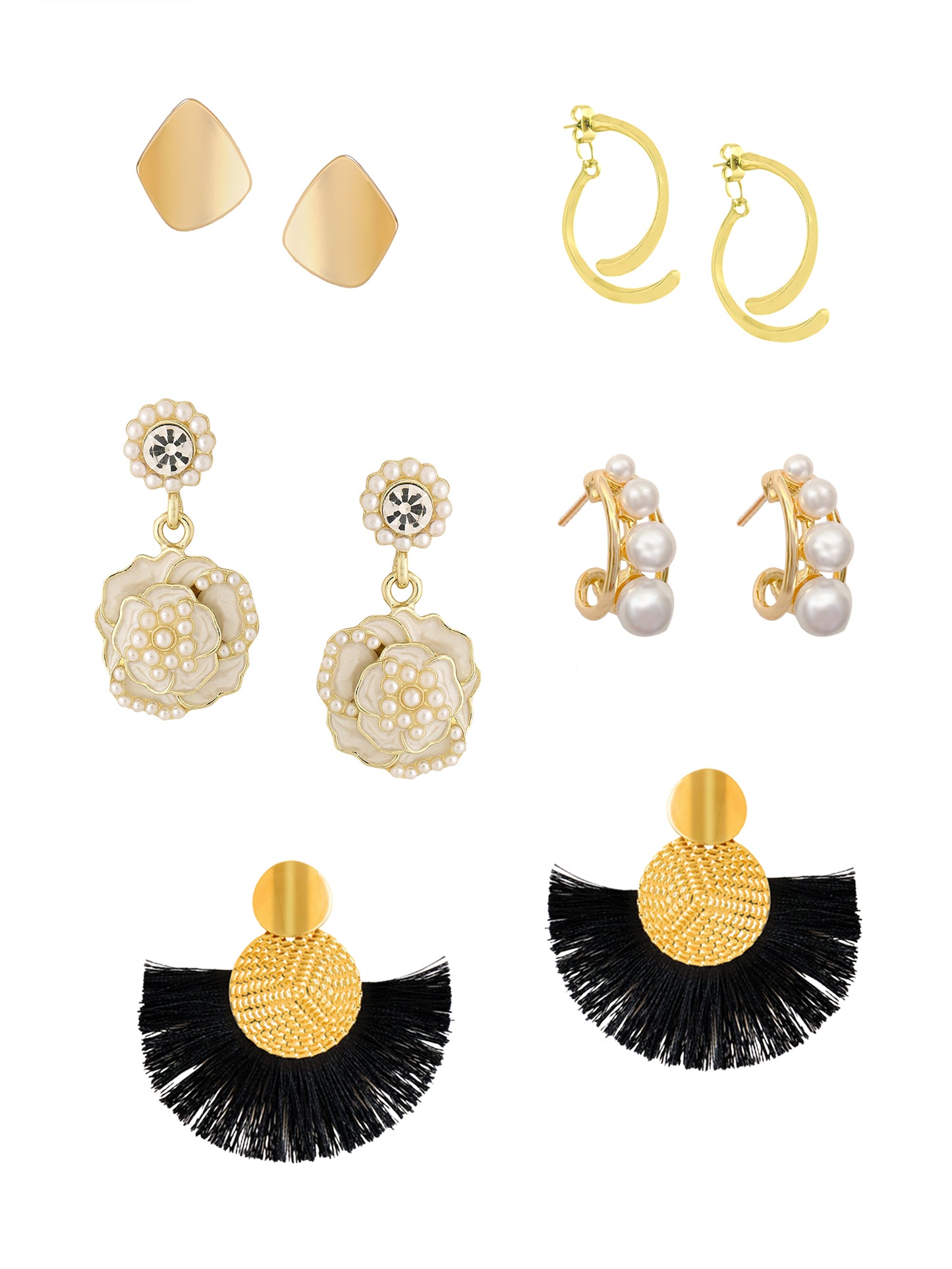 Yellow Chimes dangle earrings - great for festive occasions