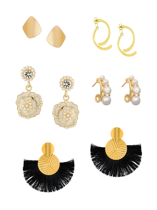 Yellow Chimes dangle earrings - great for festive occasions