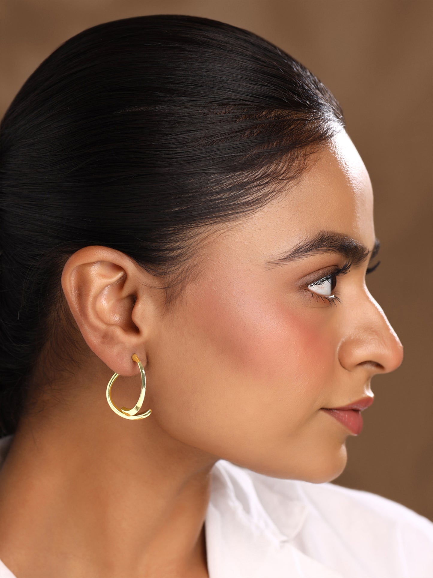 Yellow Chimes gold tone earrings - ideal gift for anniversaries