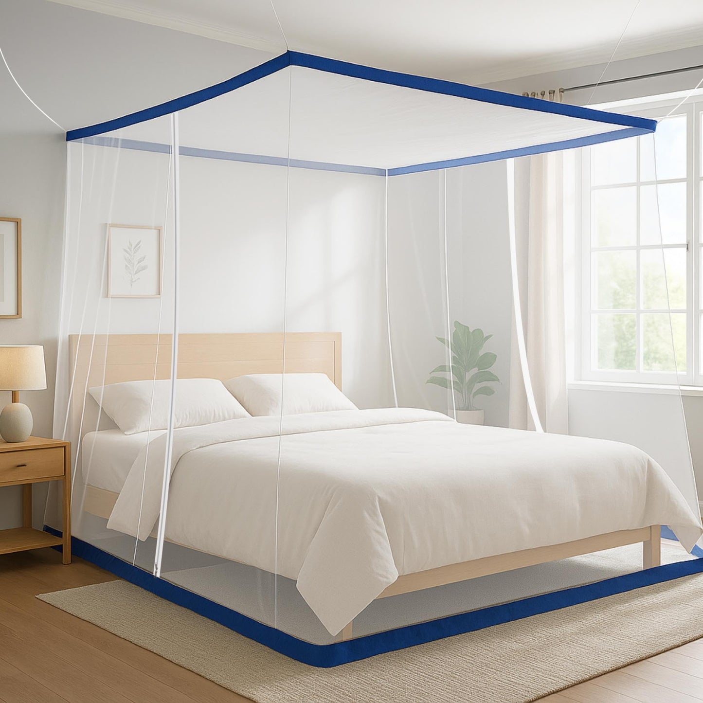 Classic Mosquito Net - Queen Size Bed foldable design