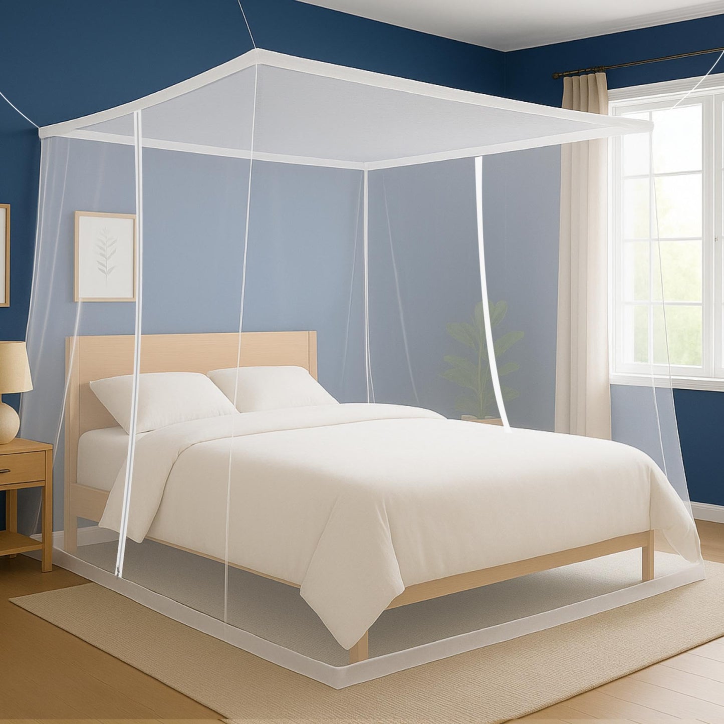Classic Mosquito Net - Convenient Double Zipper Access