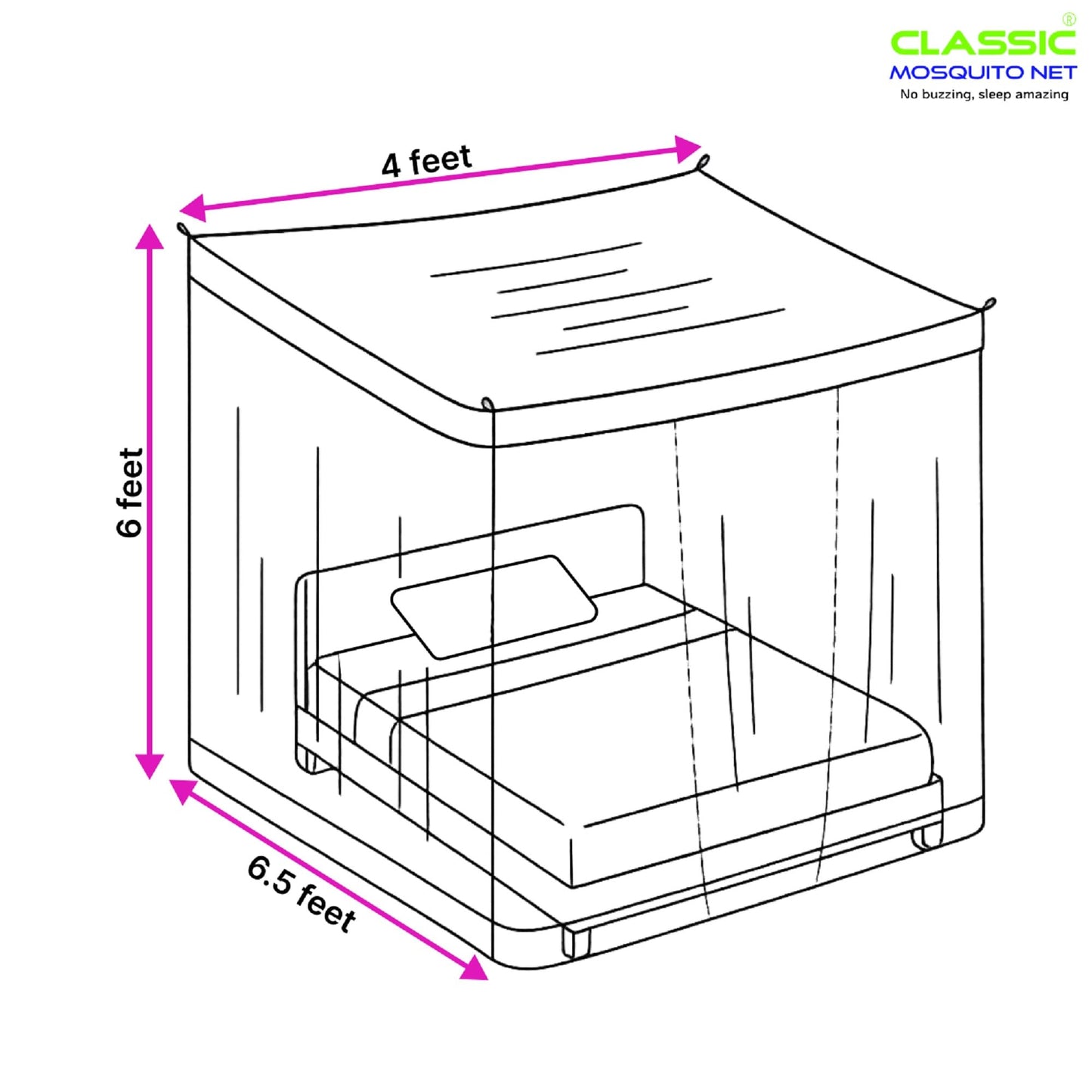Classic Mosquito Net - Safe sleeping for kids