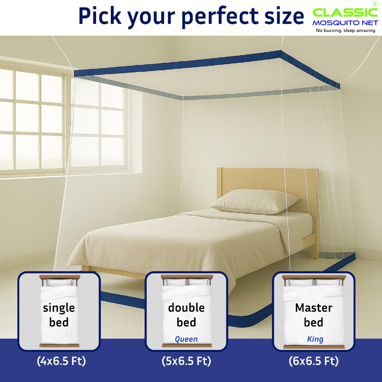Classic Mosquito Net - Easy Setup in Outdoors