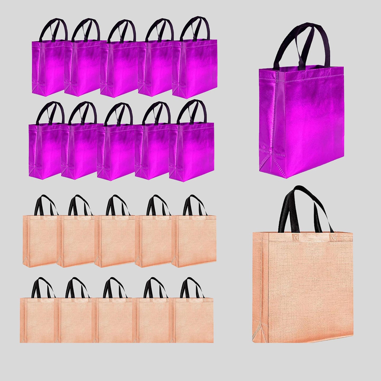 Evafly gift bag - Reusable gift bag in Pink + Rosegold