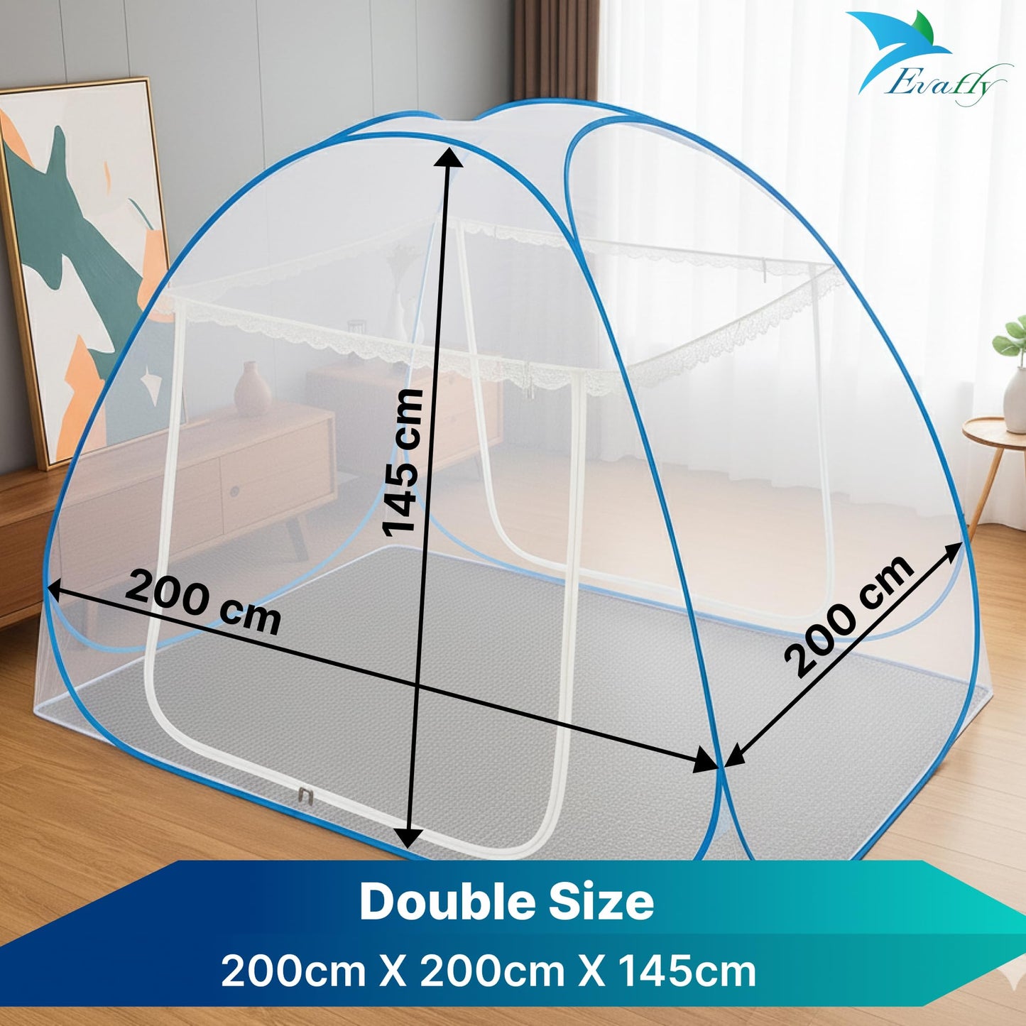Evafly mosquito net - enjoying a peaceful night sleep