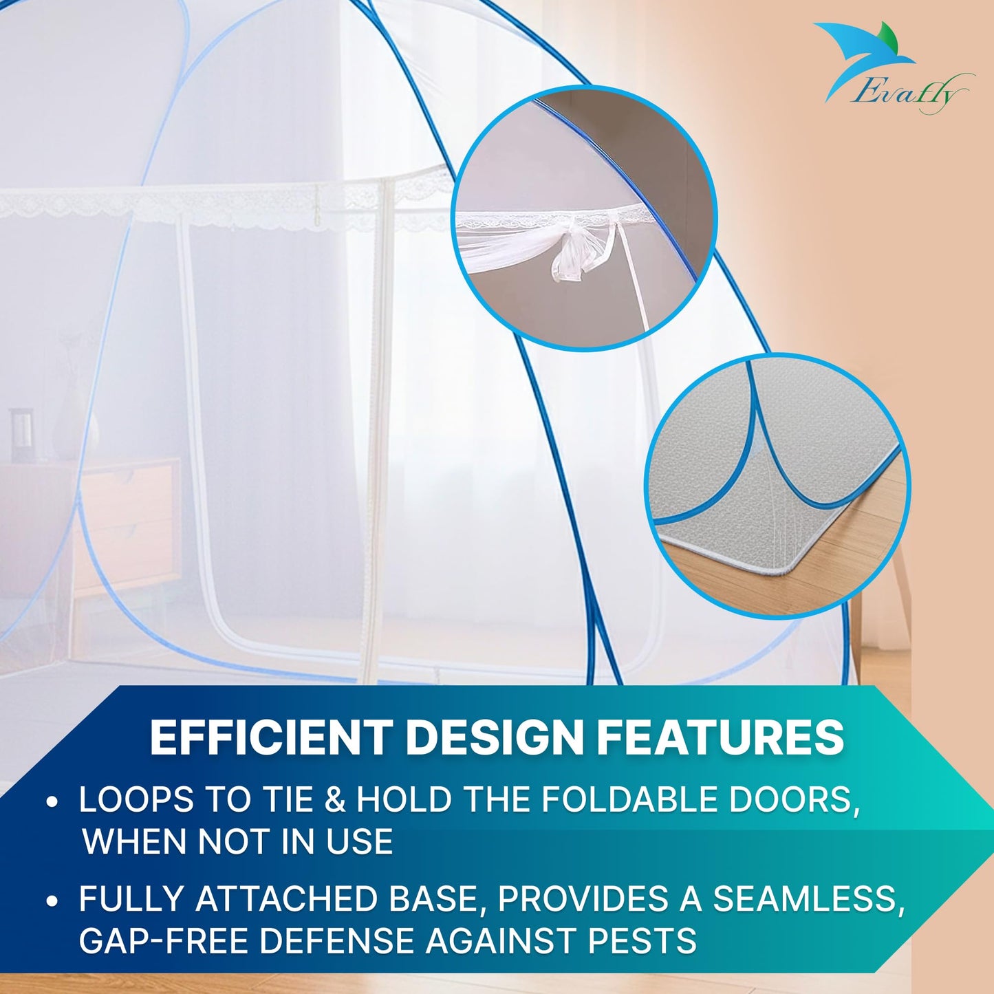 Evafly mosquito net - great for outdoor camping