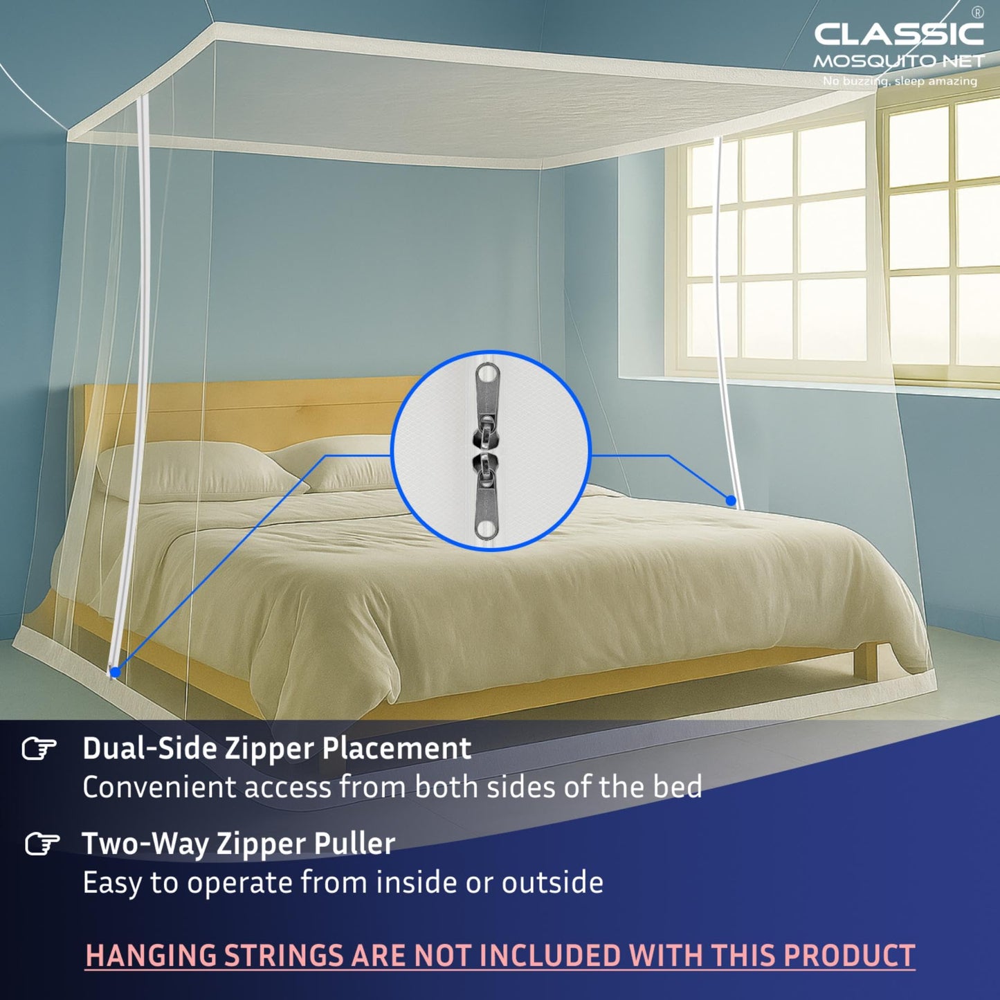 Classic Mosquito Net - Easy Setup for Camping