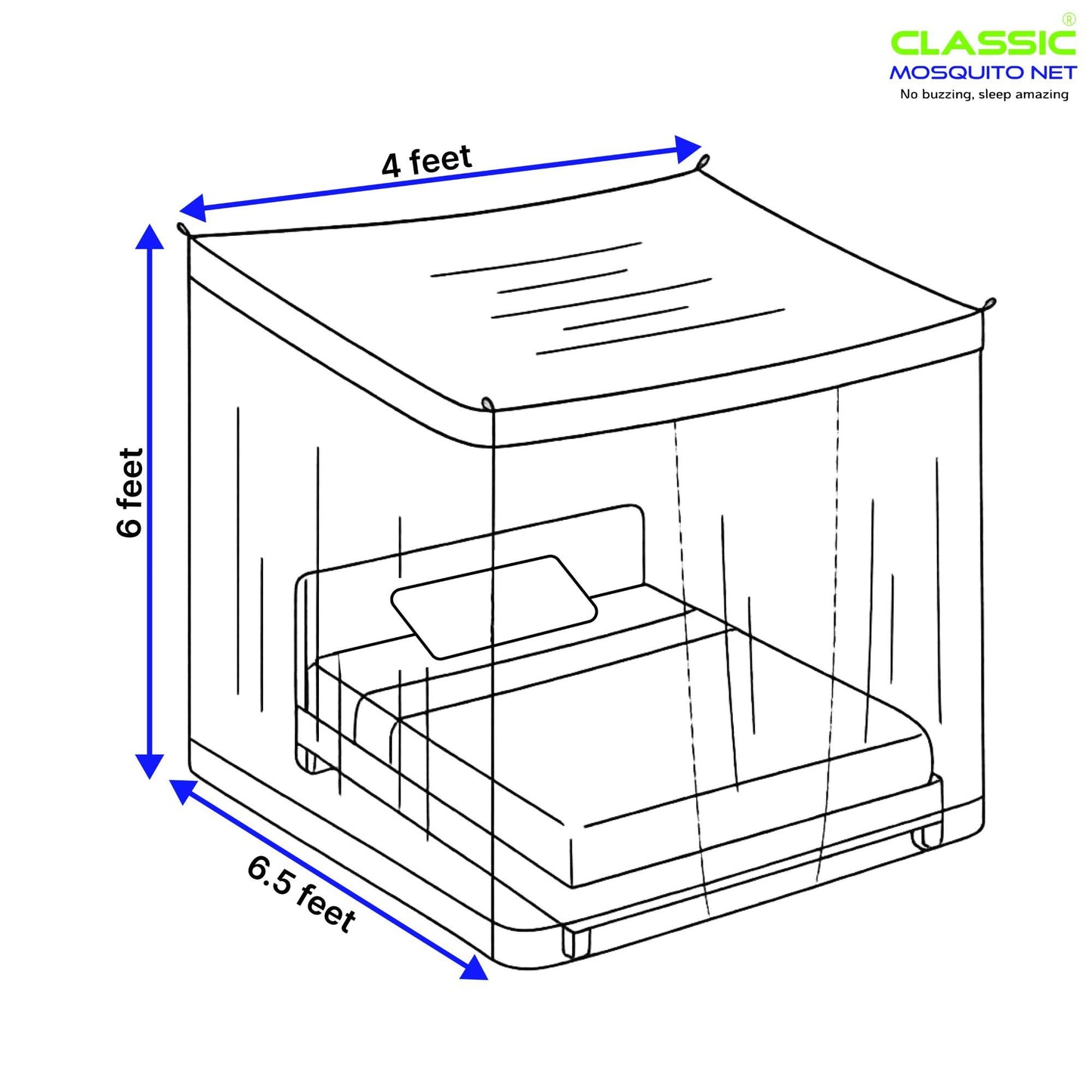 Classic Mosquito Net - Lightweight and foldable for easy storage