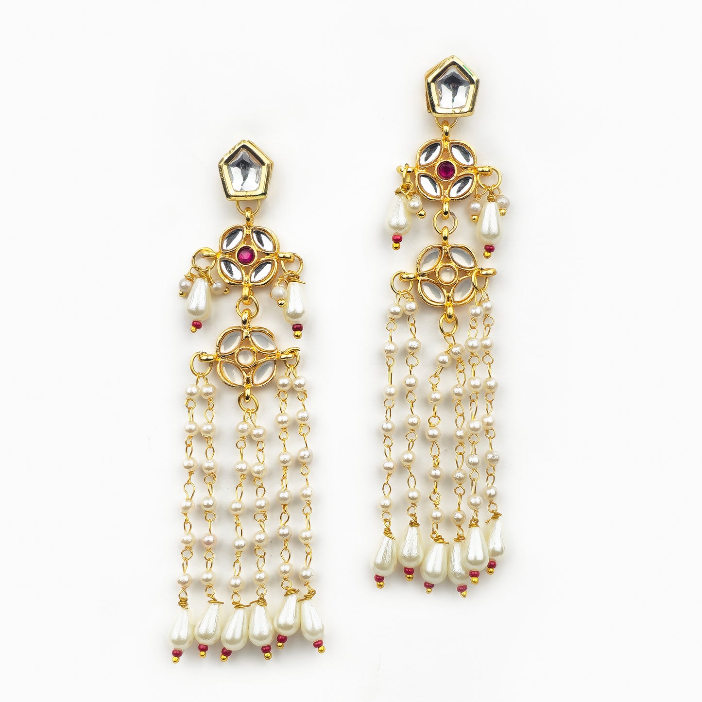 Yellow Chimes multicolor earrings - stylish accessory