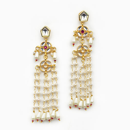 Yellow Chimes multicolor earrings - stylish accessory