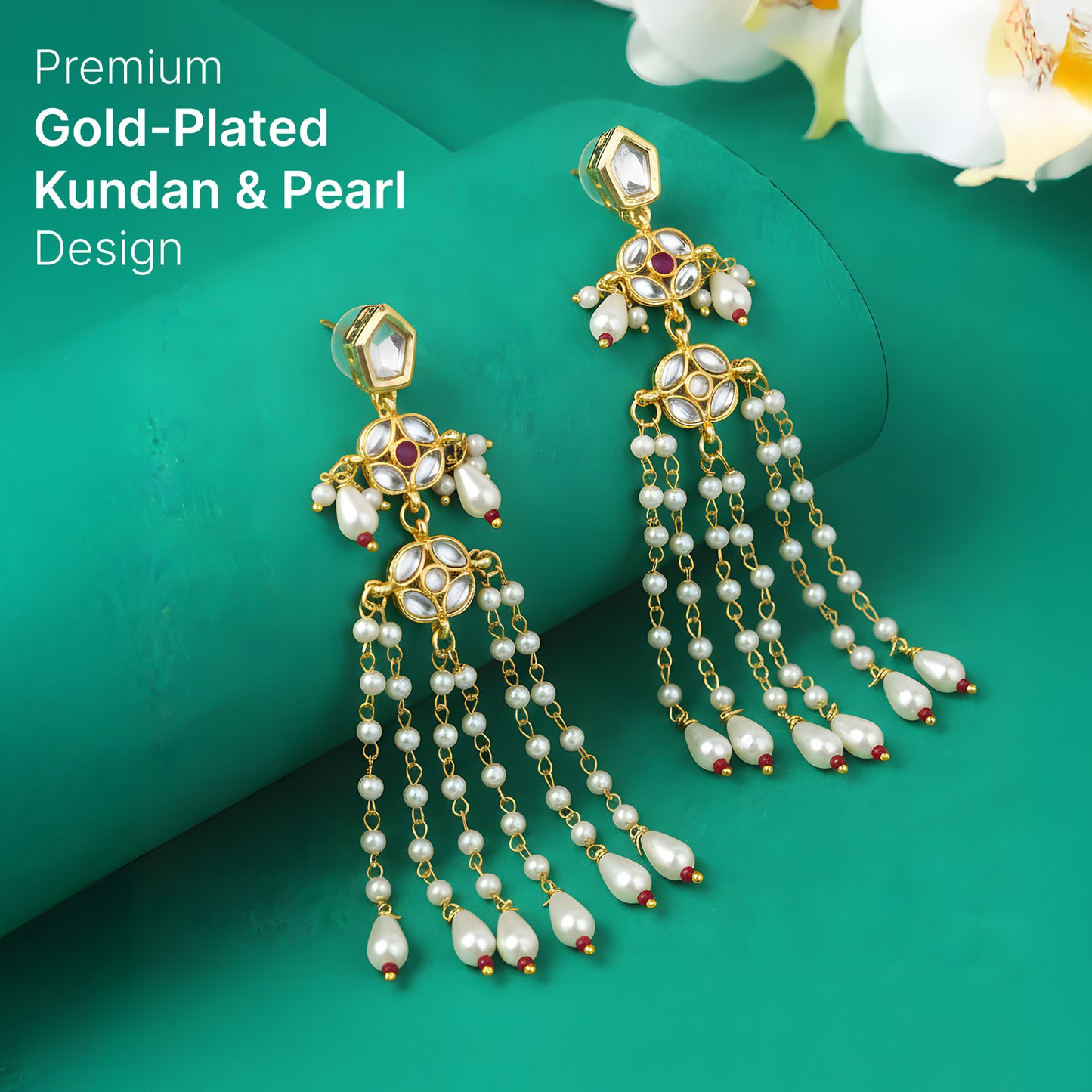 Yellow Chimes pearl earrings - engagement function
