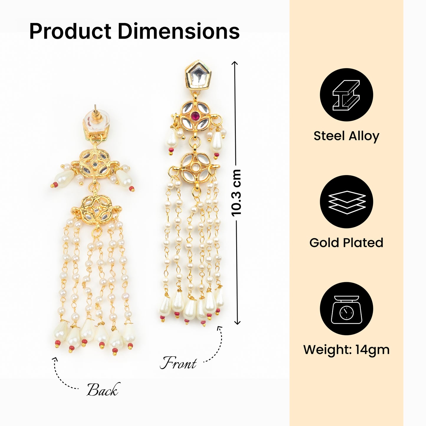 Yellow Chimes long chain earrings - festive outfit