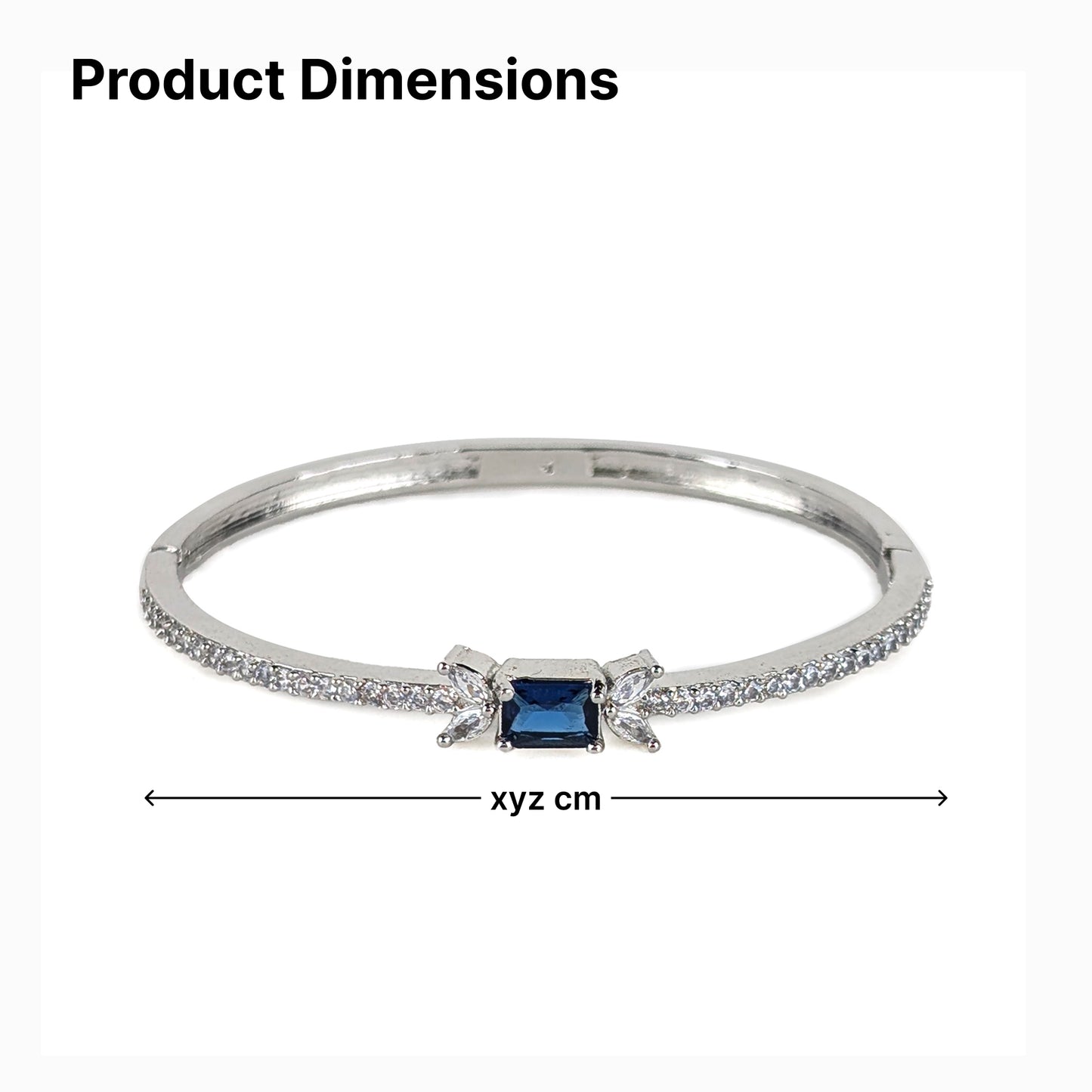 Yellow Chimes blue stone bangle - party accessory
