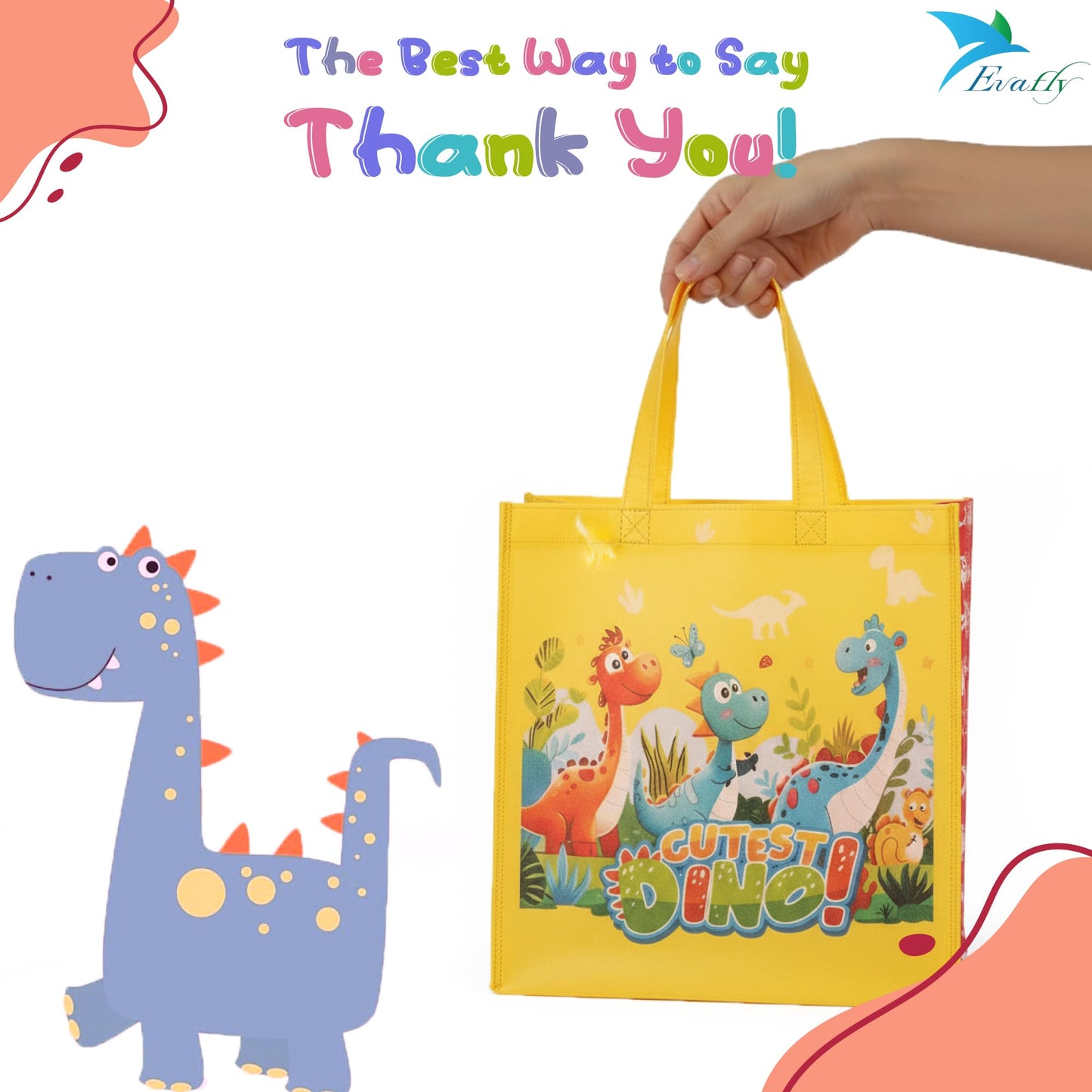 Evafly gift bags - dinosaur theme birthday party gifts