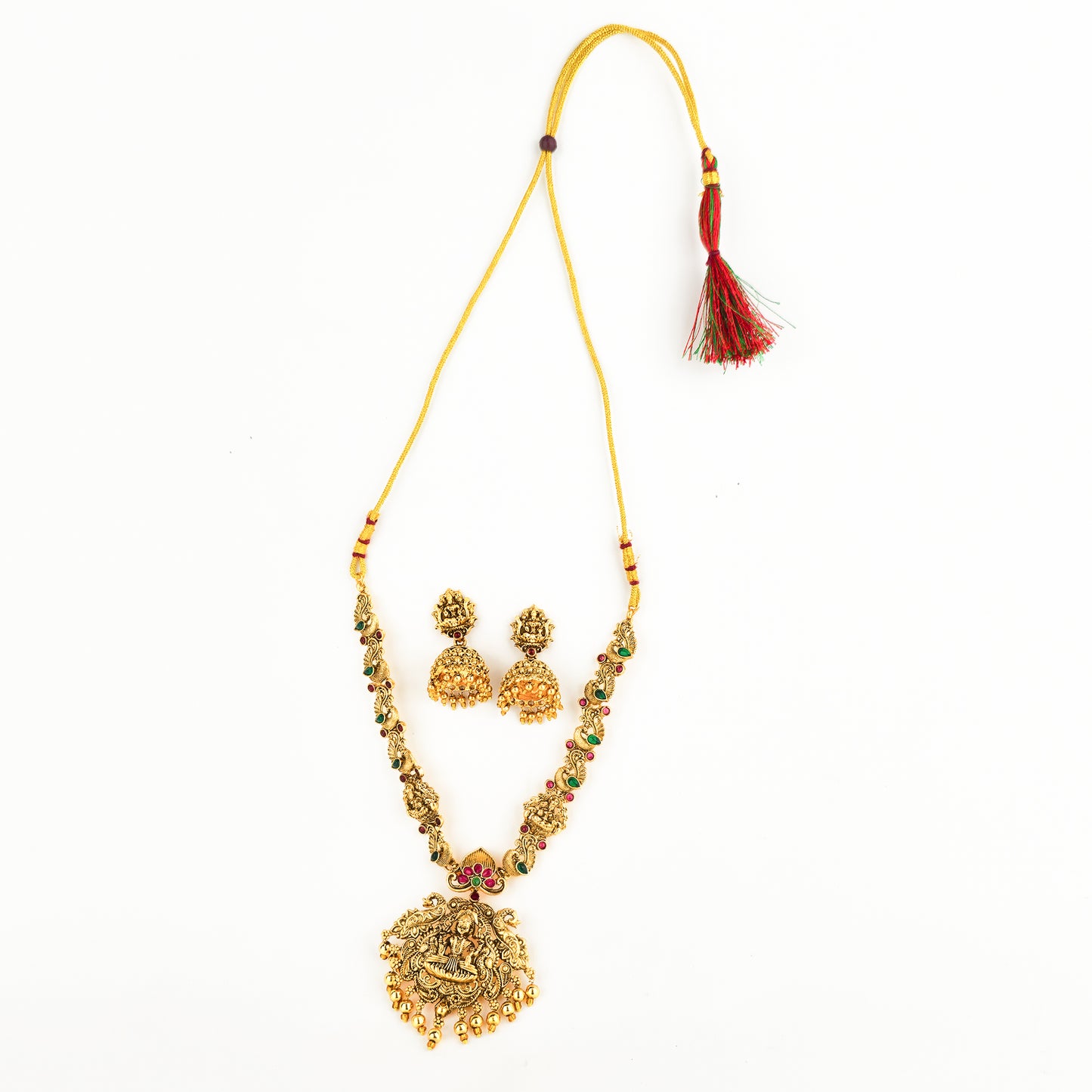Yellow Chimes antique finish jewellery set - gifting option