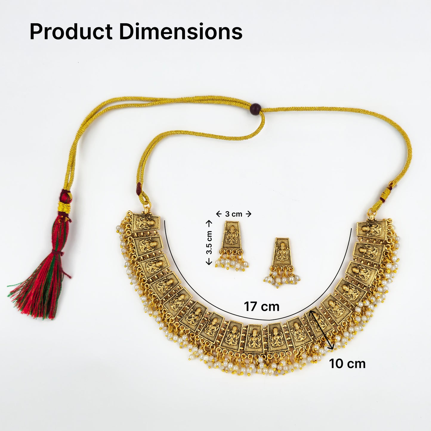 Yellow Chimes gold tone jewellery - bridal outfit complement