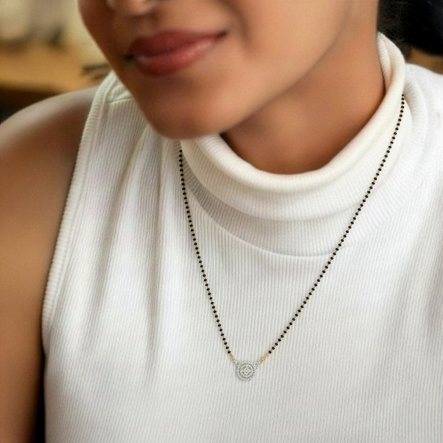 Yellow Chimes modern mangalsutra - versatile jewelry