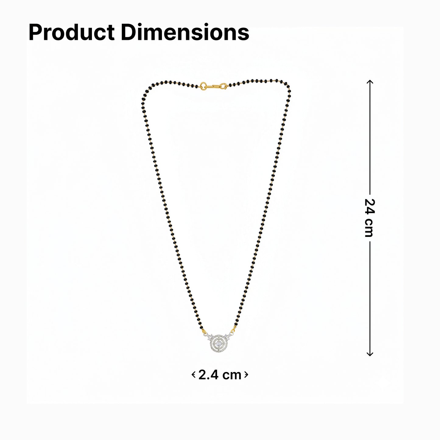 Yellow Chimes gold plated mangalsutra - festive celebration