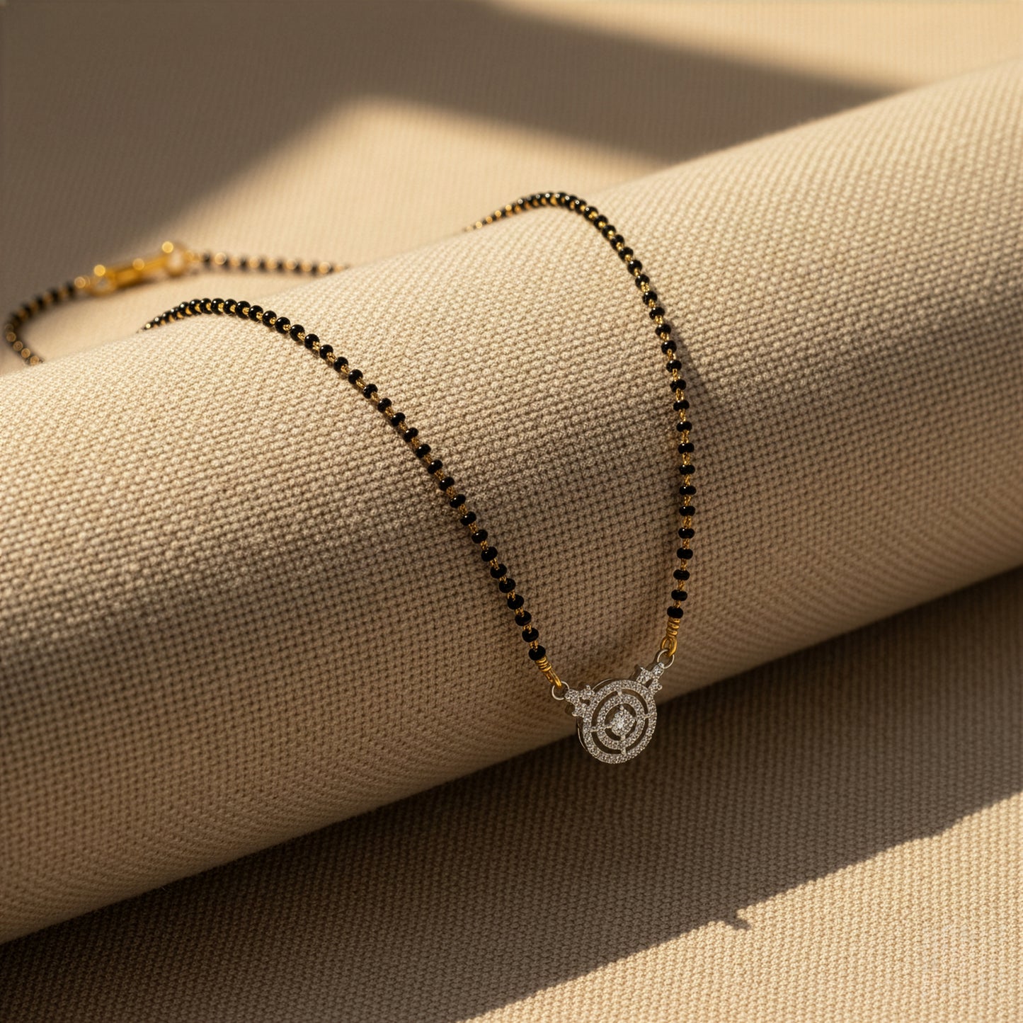 Yellow Chimes mangalsutra - elegant daily wear