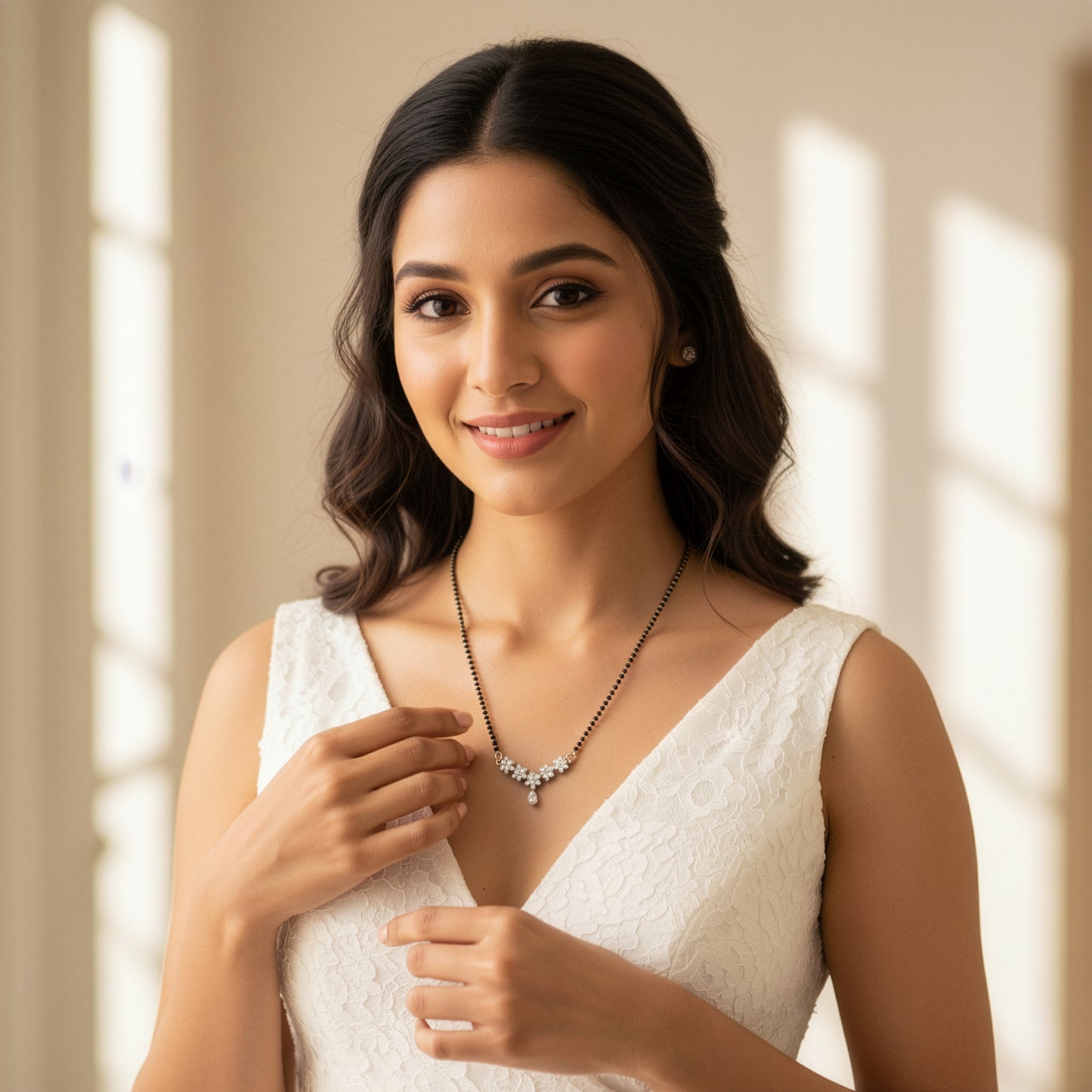 Yellow Chimes gold plated mangalsutra - versatile styling option