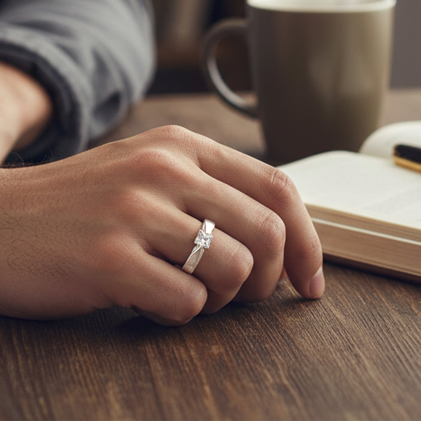 Yellow Chimes Couple Ring Set - Perfect for Engagements