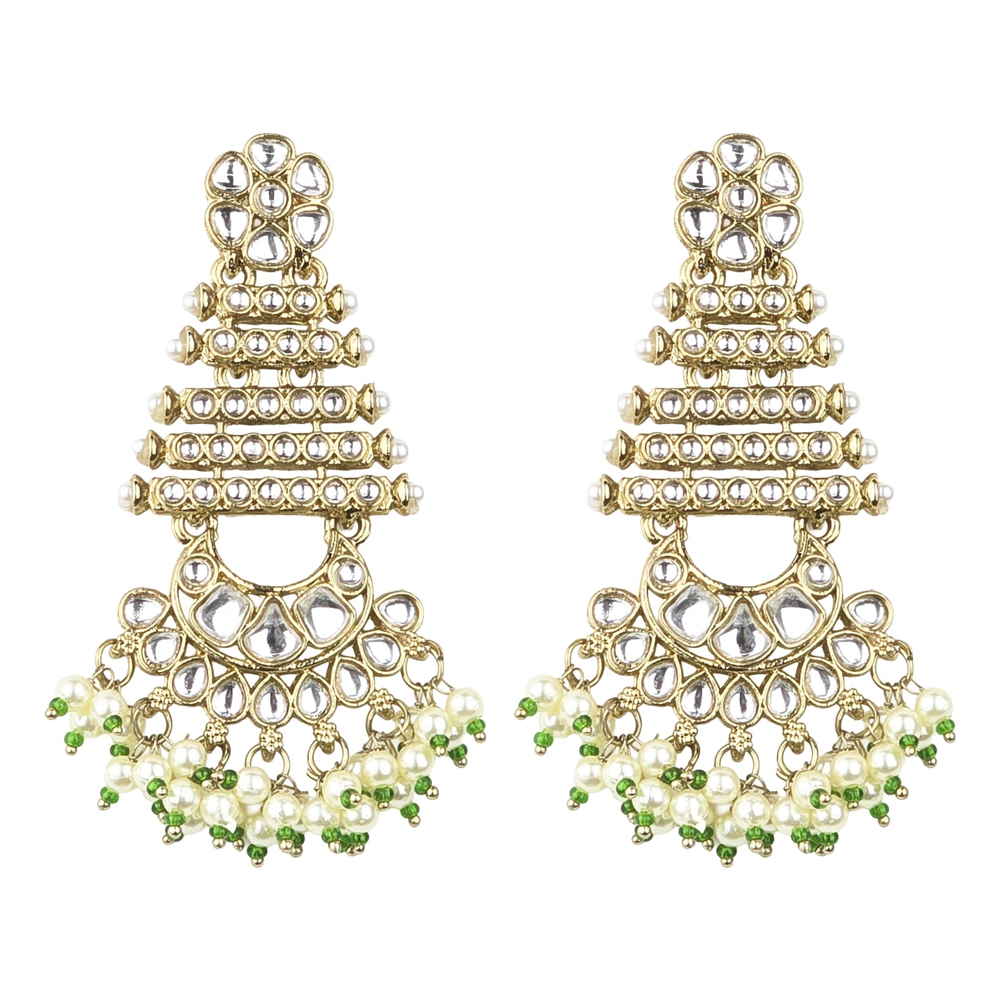 Yellow Chimes womens earrings - beautiful gold plated design