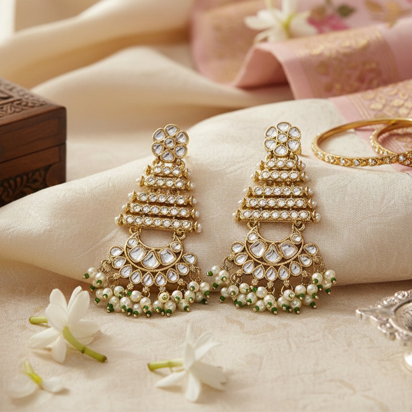 Yellow Chimes lightweight metal earrings - perfect for parties