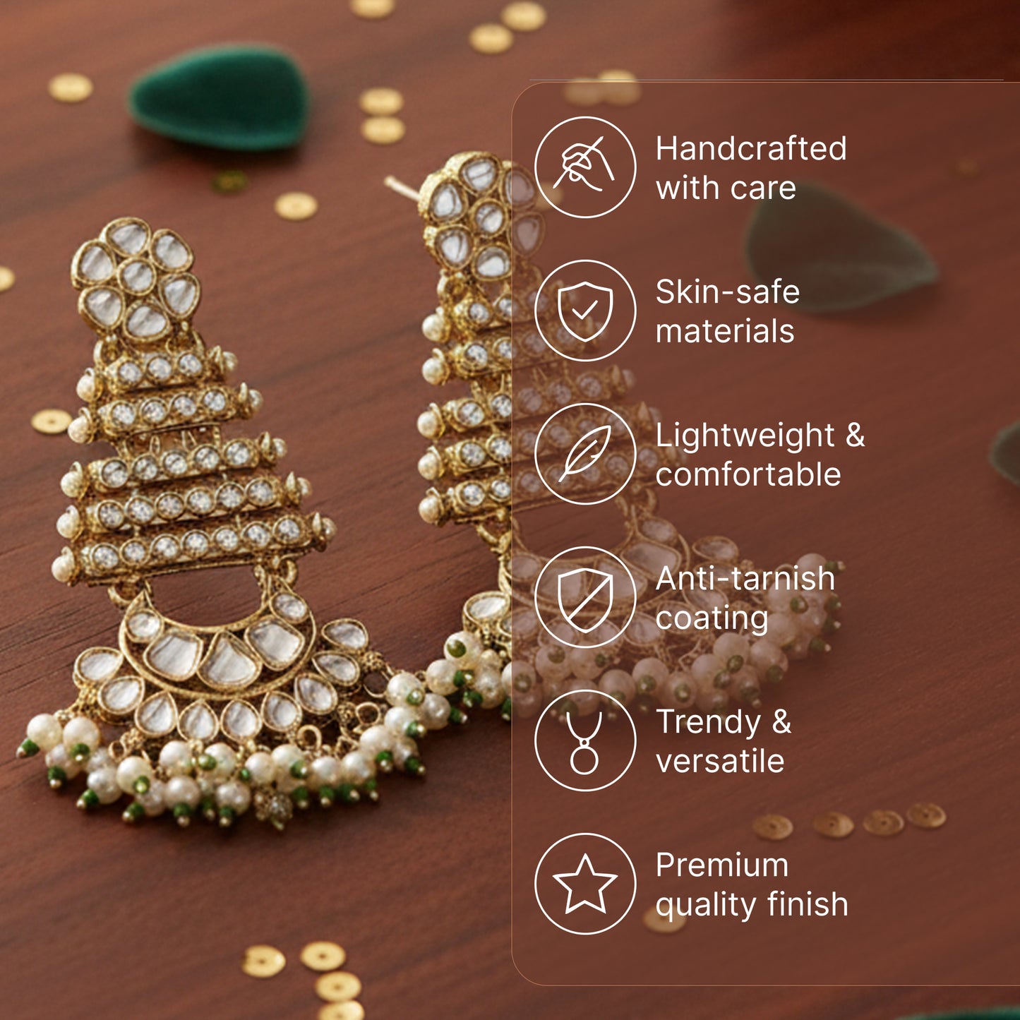Yellow Chimes earrings - festive accessory for celebrations