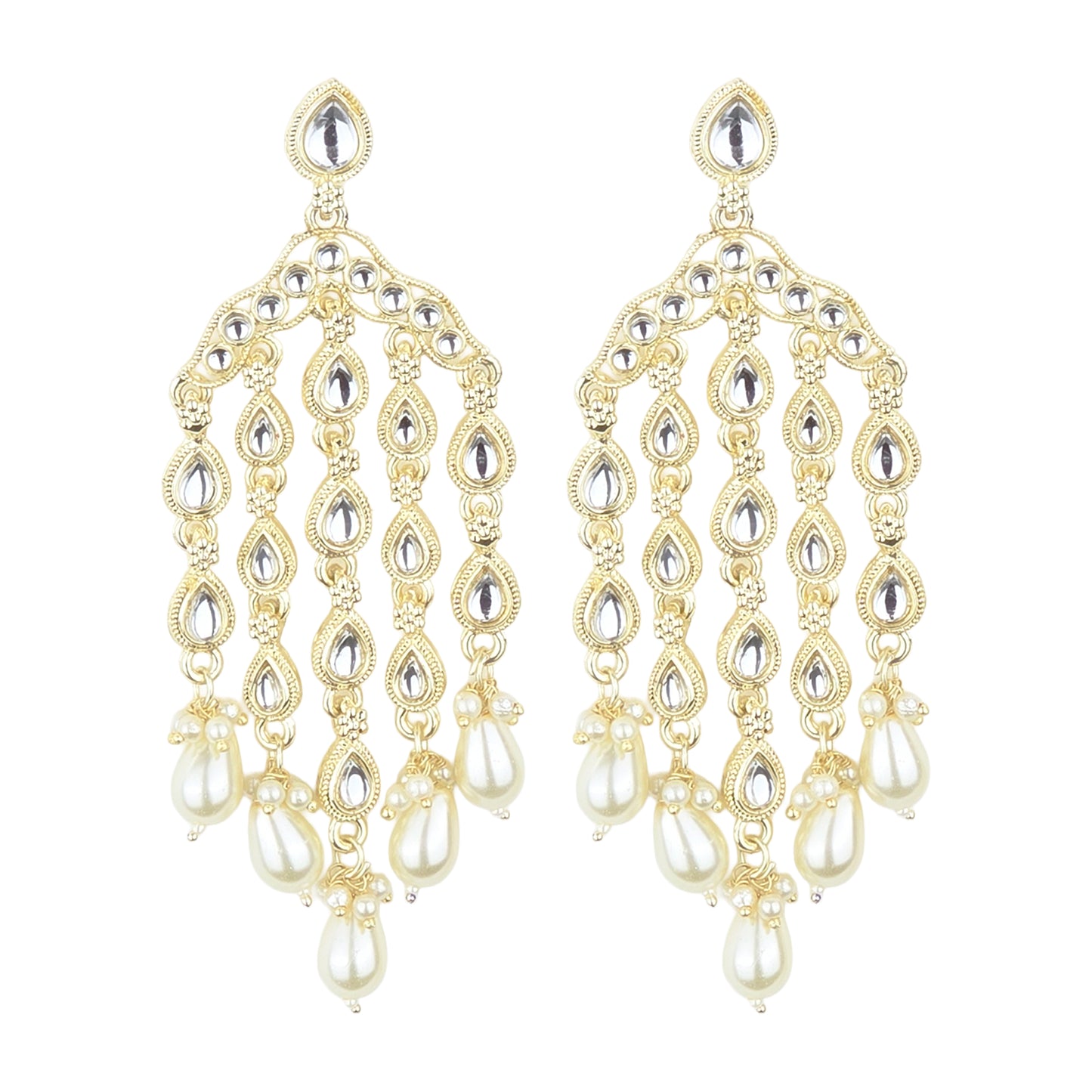 Yellow Chimes Lightweight Gold Plated Earrings - Everyday use