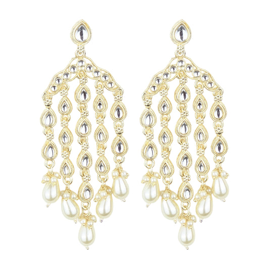 Yellow Chimes Lightweight Gold Plated Earrings - Everyday use