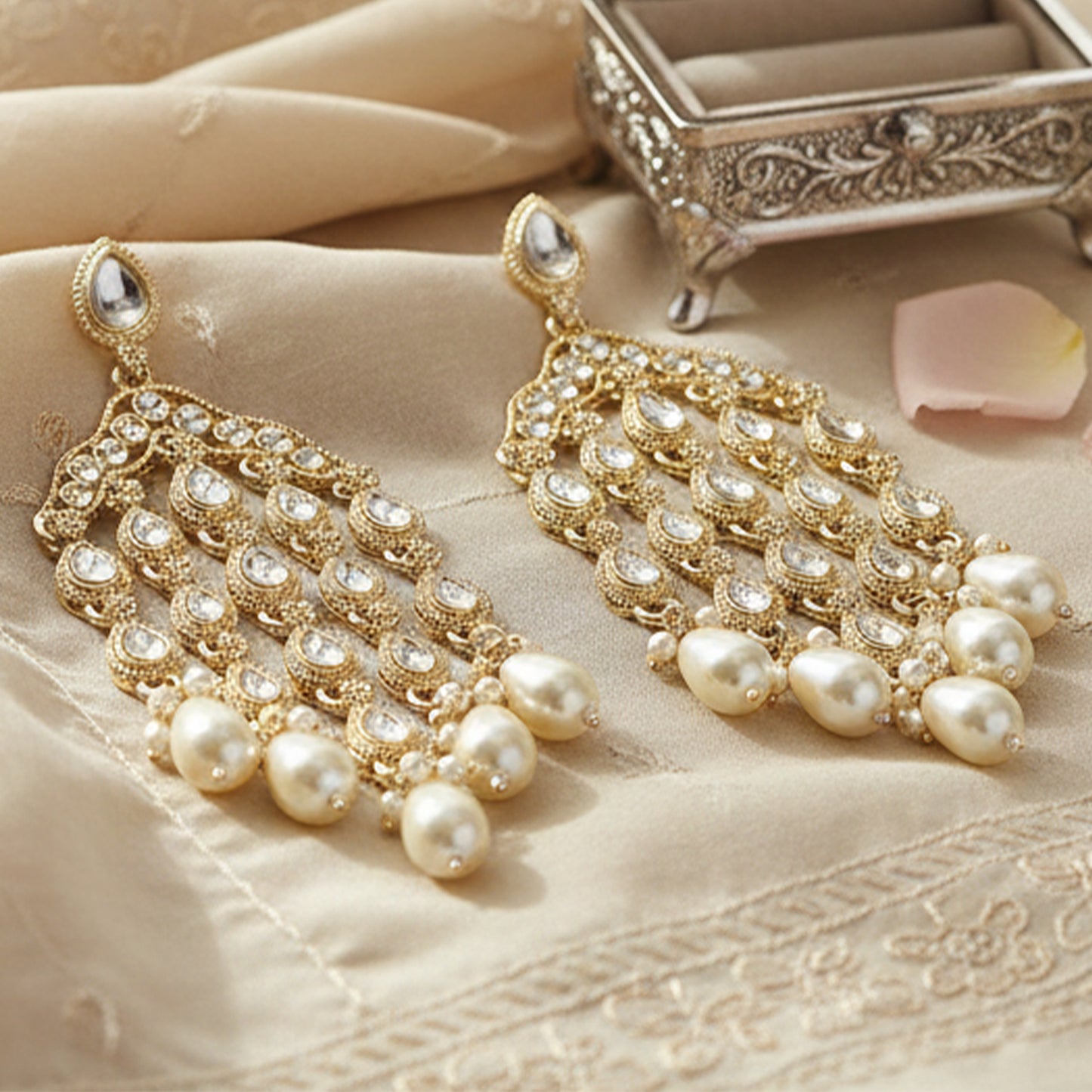 Yellow Chimes Elegant Tassel Earrings - Party wear
