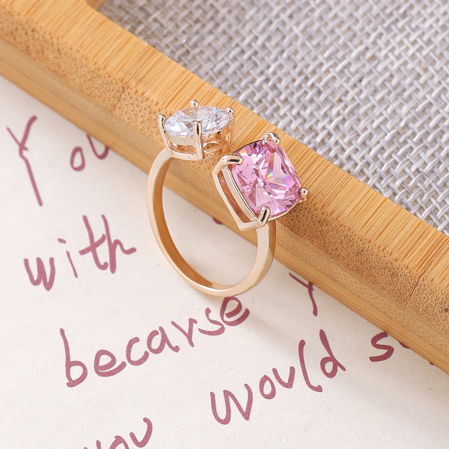 Yellow Chimes dual color ring - perfect for casual outings