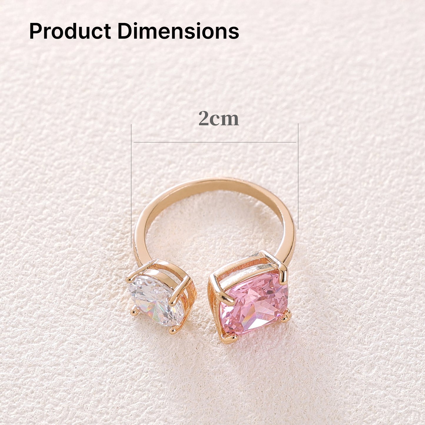 Yellow Chimes adjustable ring - stylish office accessory