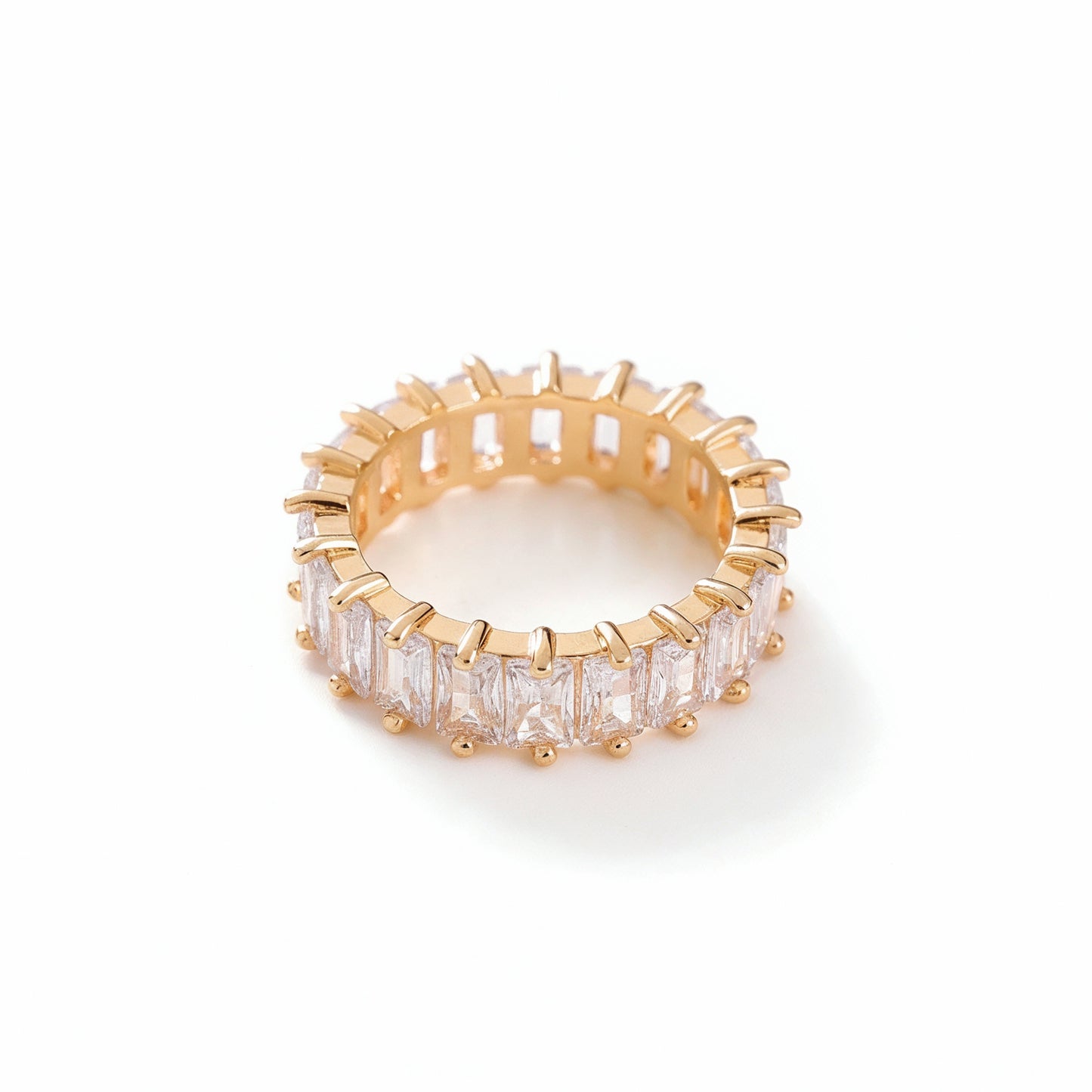 Yellow Chimes size 7 eternity ring - comfortable fit for elegance