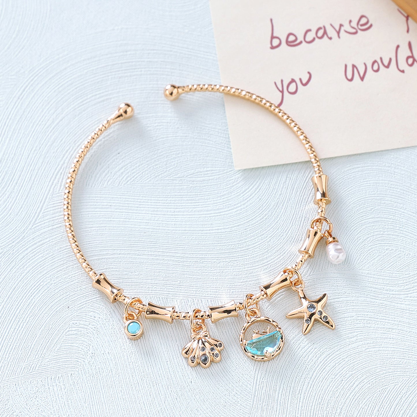 Yellow Chimes snake chain bracelet - Gift for her