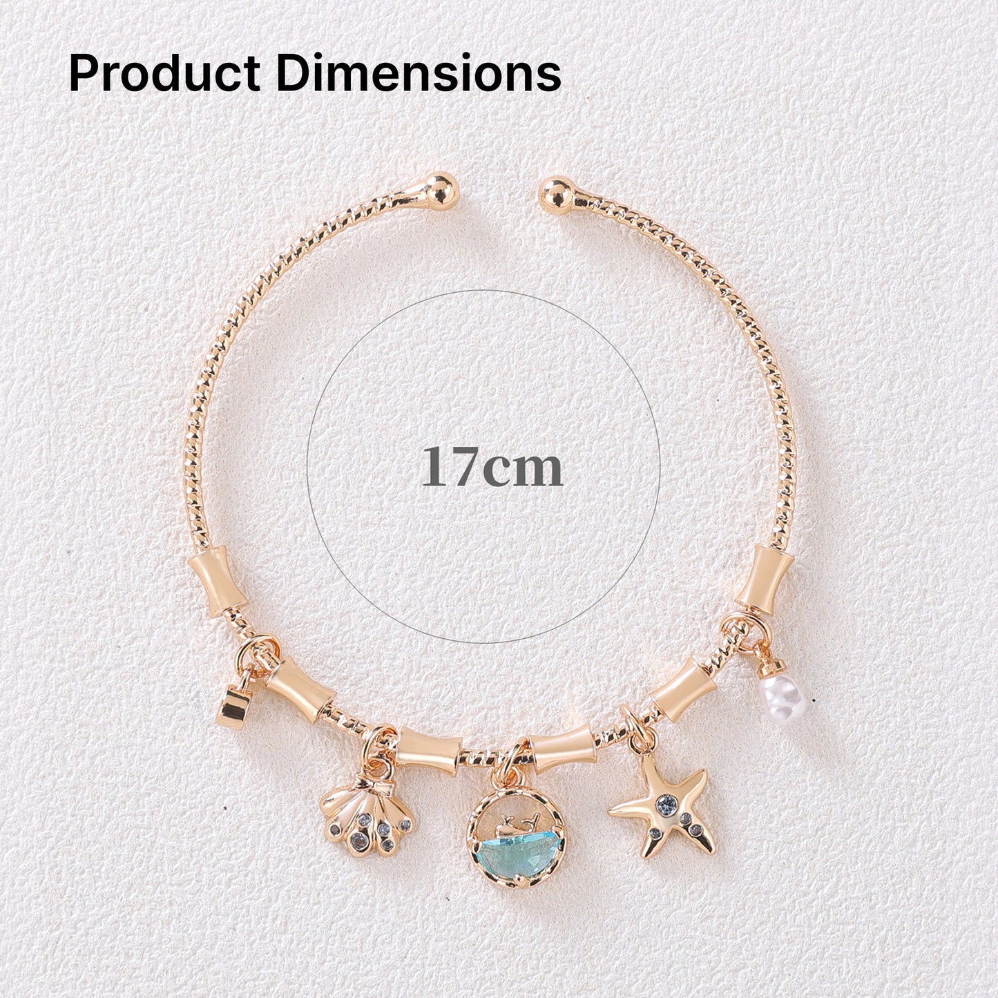 Yellow Chimes adjustable charm bracelet - Office styling