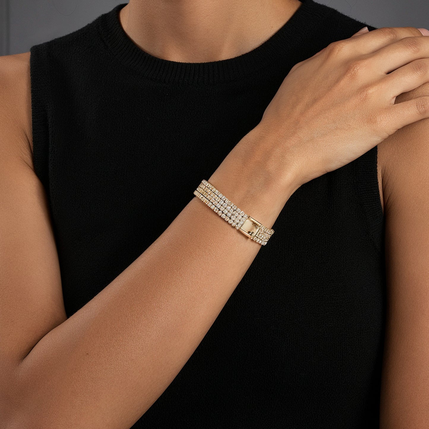 Yellow Chimes lightweight gold chain bracelet - comfortable all day