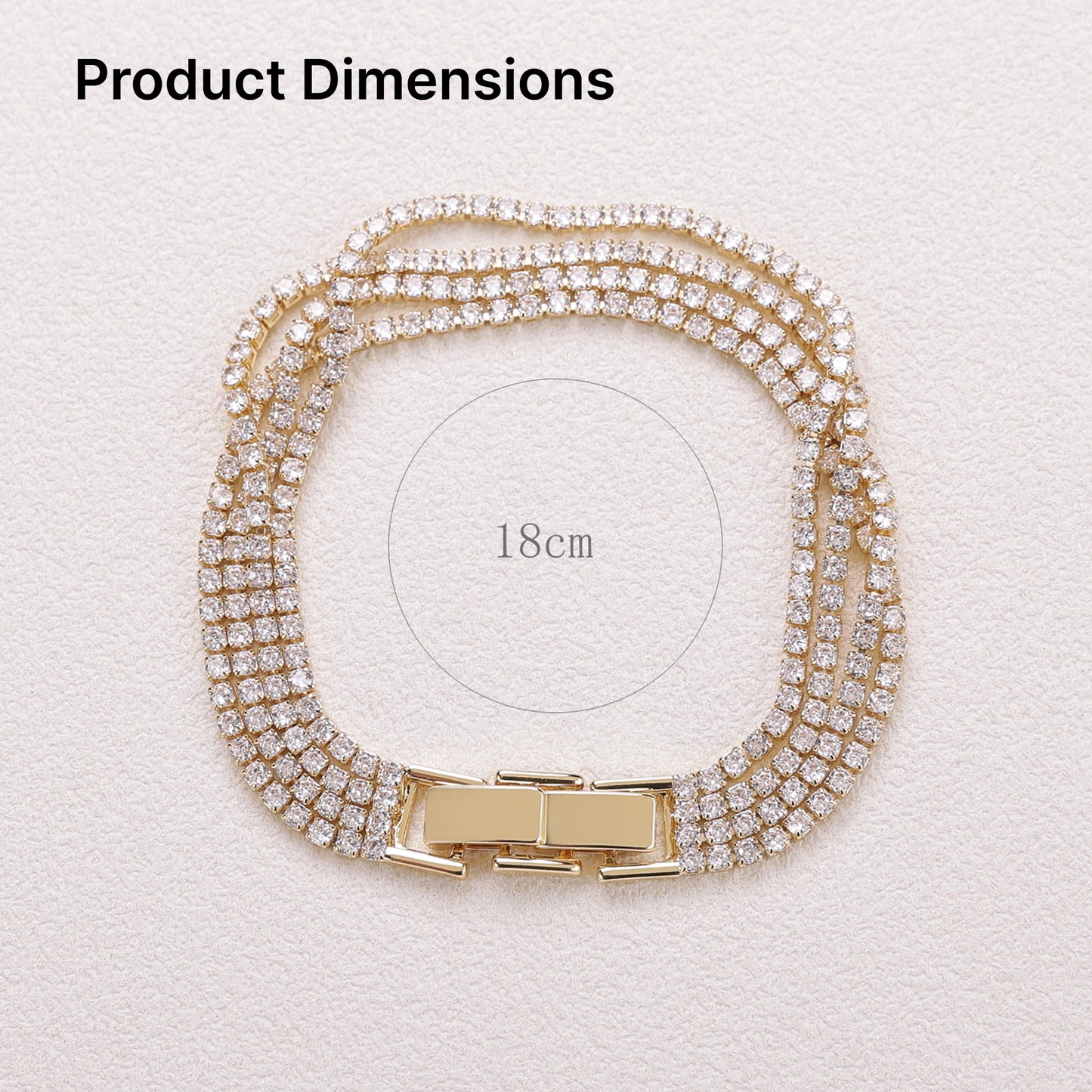 Yellow Chimes trendy gold bracelet - ideal for casual outings