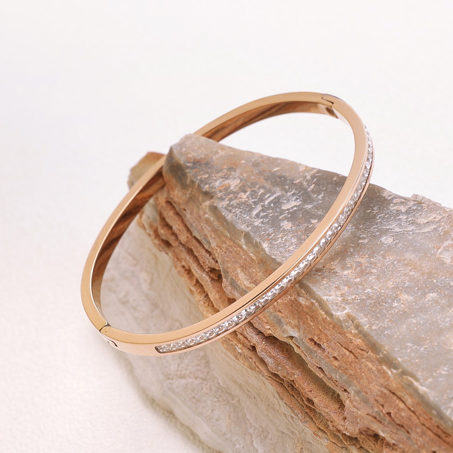 Yellow Chimes cubic zirconia bangles - elegant office accessories