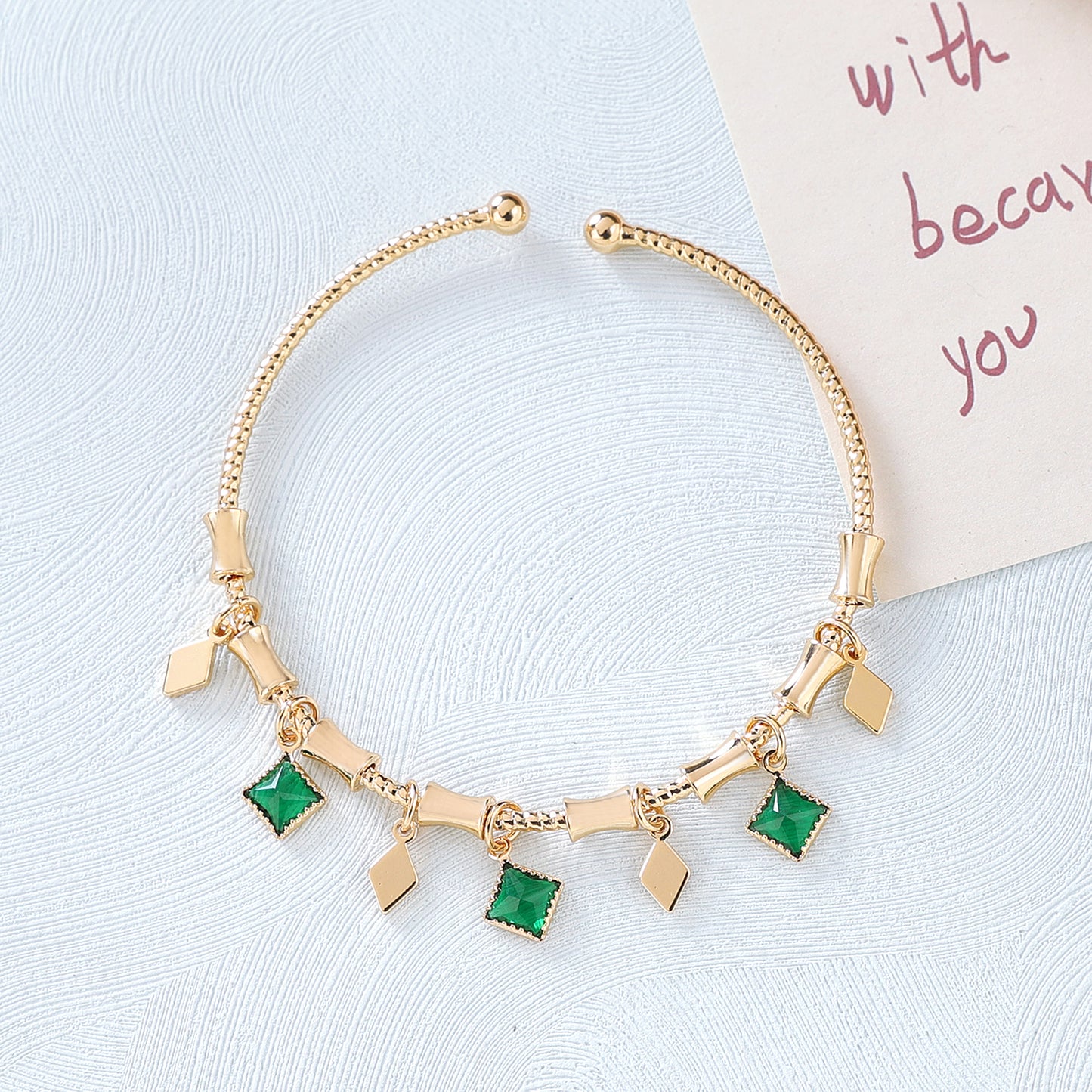 Yellow Chimes charm bracelet - vibrant jewelry for parties