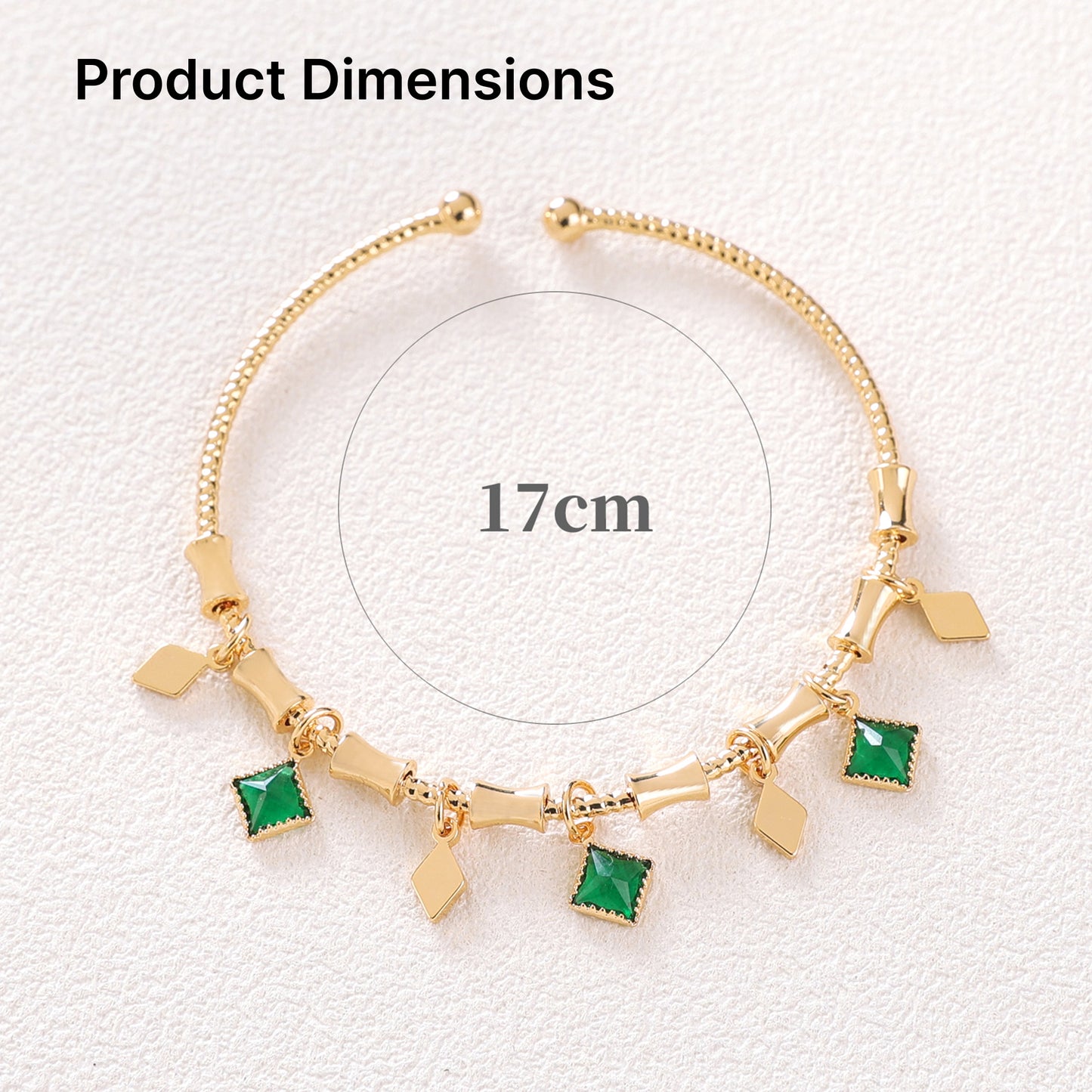 Yellow Chimes charm bracelet - elegant touch for office wear