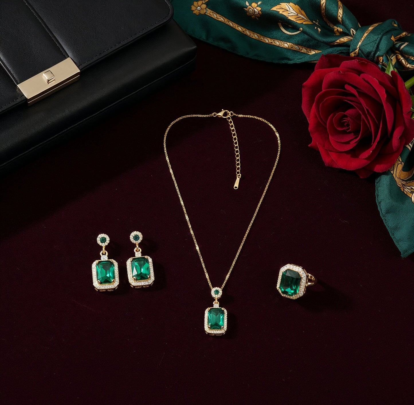 Yellow Chimes jewellery set - elegant gift option for women