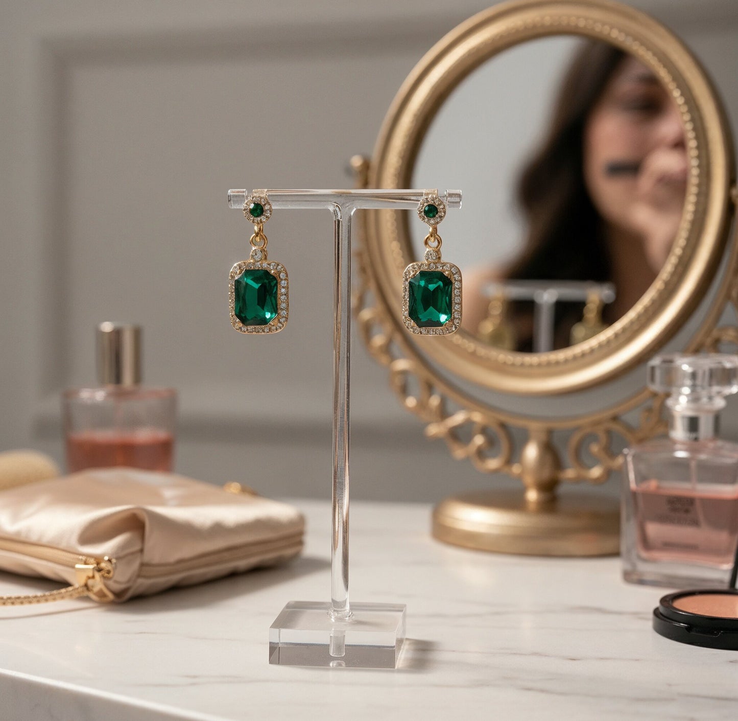 Yellow Chimes gold plated earrings - modern celebration accessory