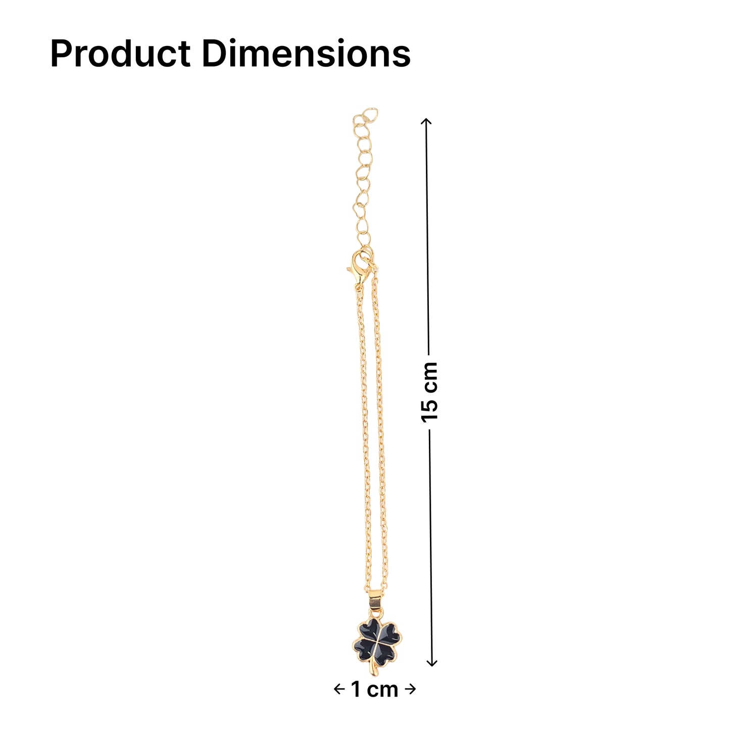 Yellow Chimes Clover Charm Bracelet - Elegant daily wear accessory